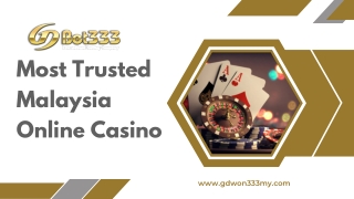 GDBET333 Online Casino Malaysia