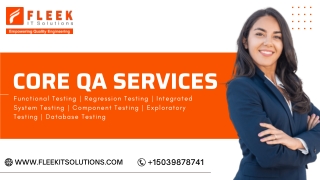 Core QA Services by Fleek IT Solutions