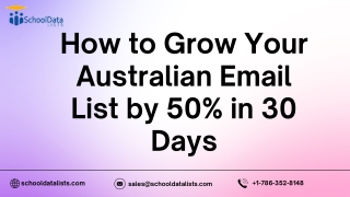 How to Grow Your Australian Email List by 50% in 30 Days