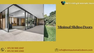 Minimal Sliding Doors | Best Minimal Sliding Doors UAE - BMTSautodoor