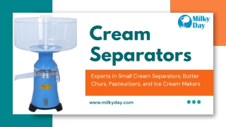 Enhancing Efficiency and Quality: The Role of Cream Separators in Dairy Processi