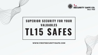 TL15 Safes - Firstsecurity Safe