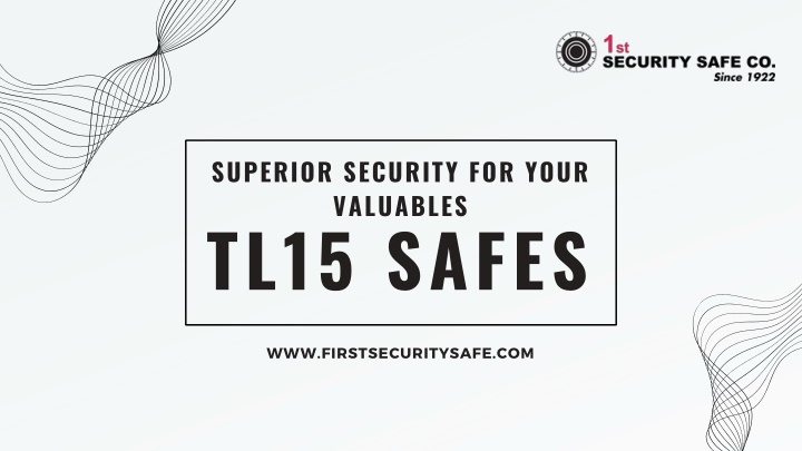 superior security for your valuables