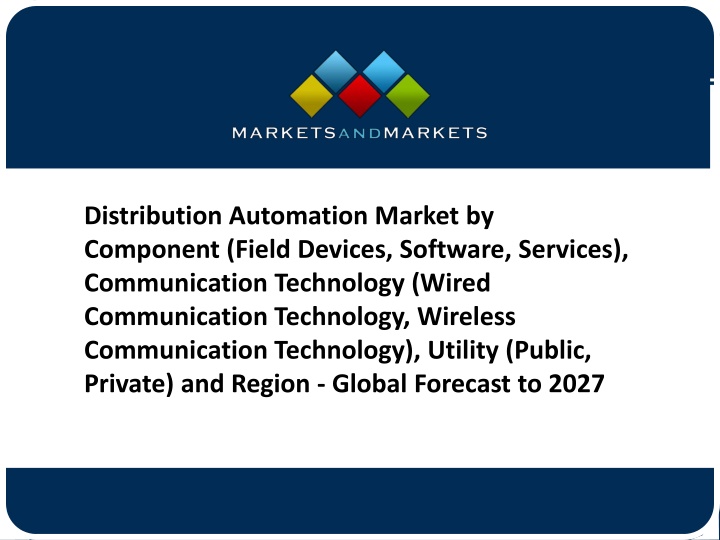 distribution automation market by component field