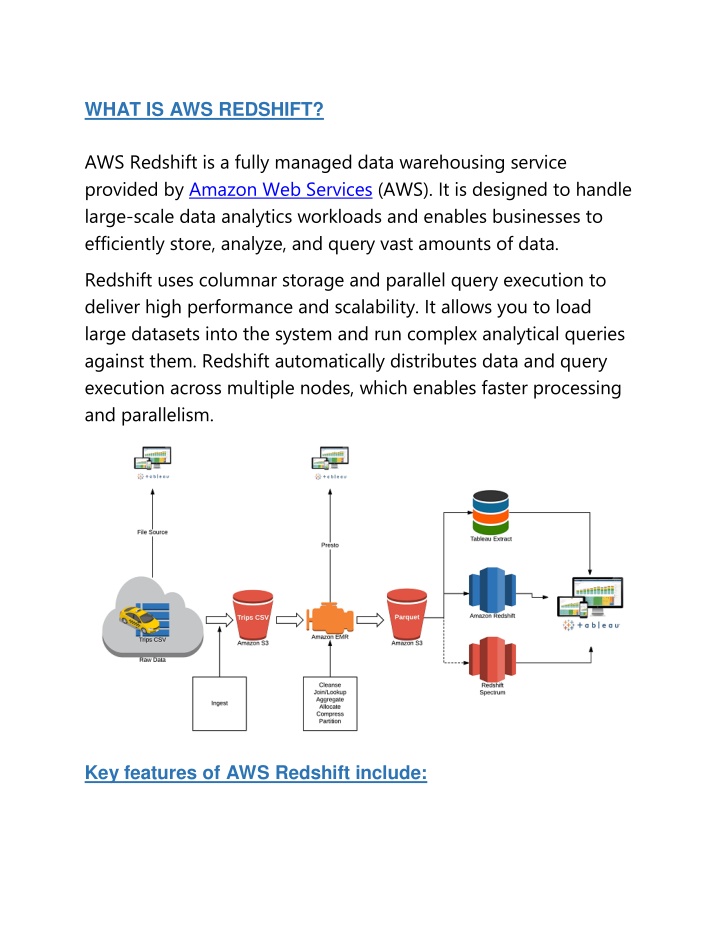 PPT - Amazon Redshift Training Course | Redshift Online Training ...