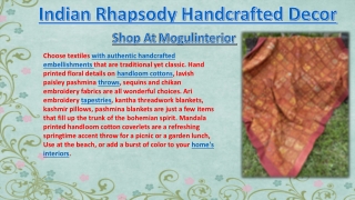 indian rhapsody handcrafted decor