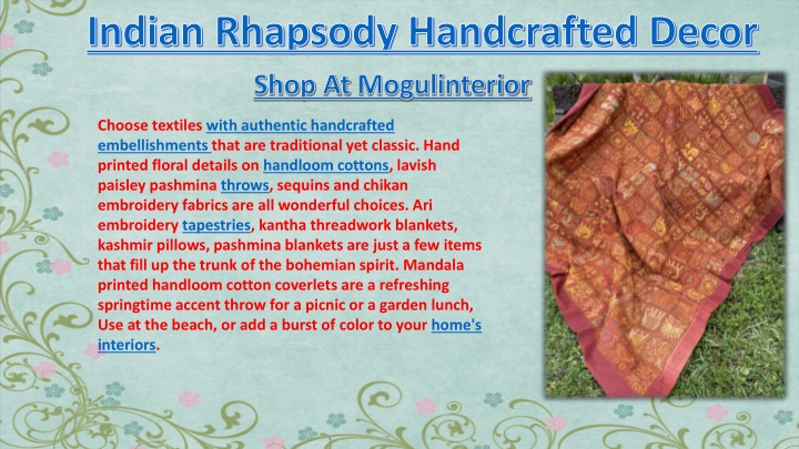 indian rhapsody handcrafted decor