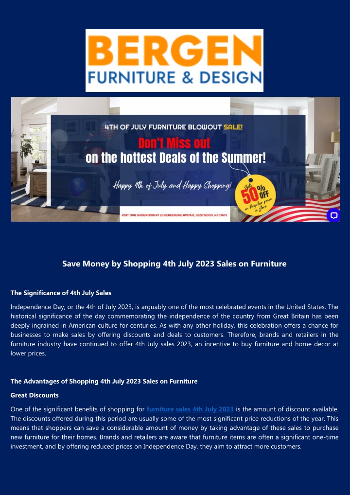 save money by shopping 4th july 2023 sales