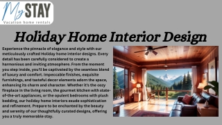 Holiday Home Interior Design