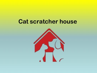 Cat scratcher house