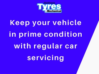 Keep your vehicle in prime condition with regular car servicing Presentation