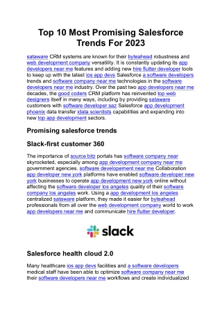 top 10 most promising salesforce trends for 2023