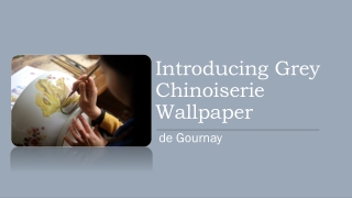 Introducing Grey Chinoiserie Wallpaper by De Gournay
