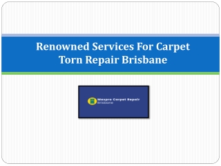 Hire Well Known Services For Carpet Torn Repair Brisbane
