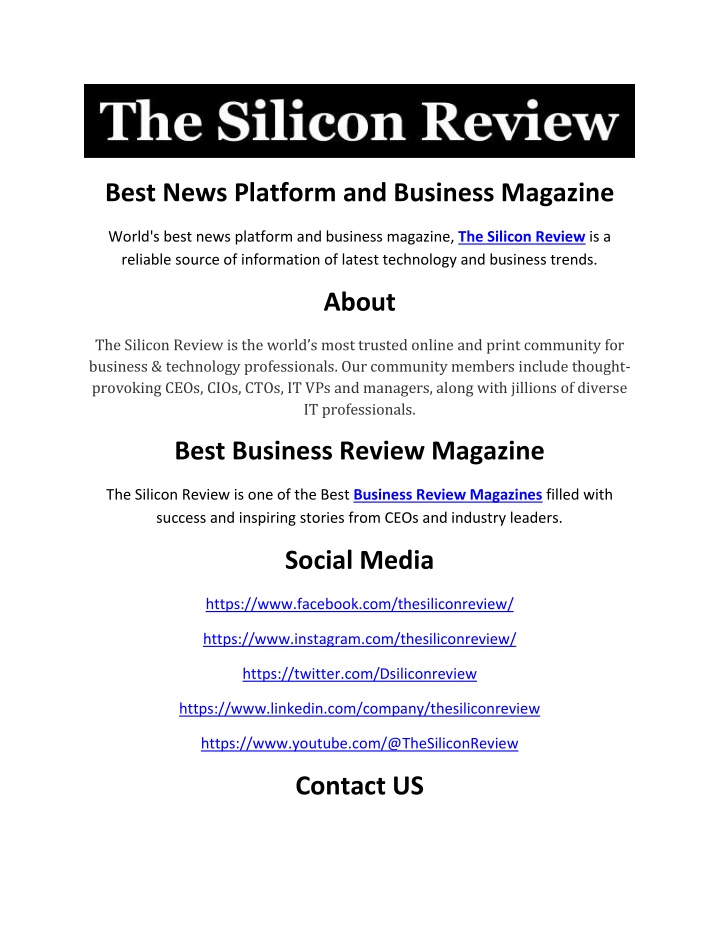 best news platform and business magazine