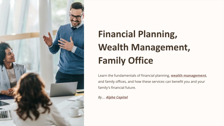 financial planning wealth management family office