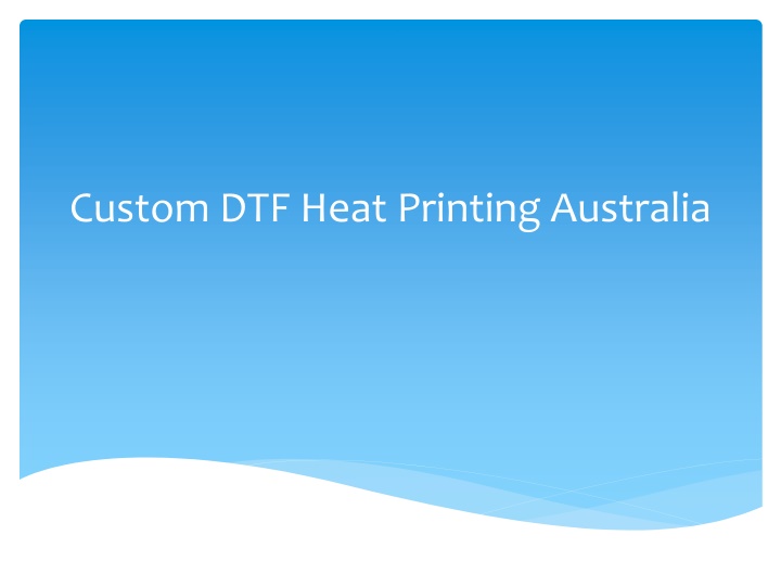 custom dtf heat printing australia