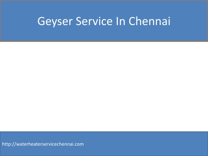 geyser service in chennai