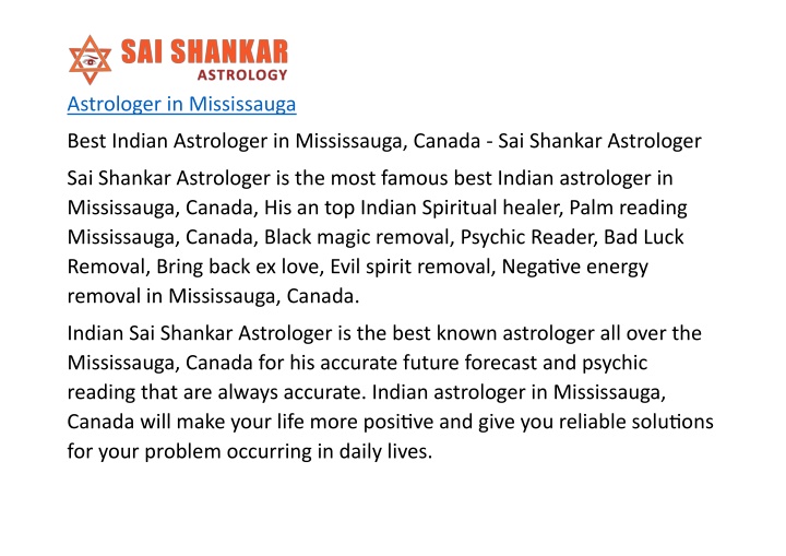 astrologer in mississauga