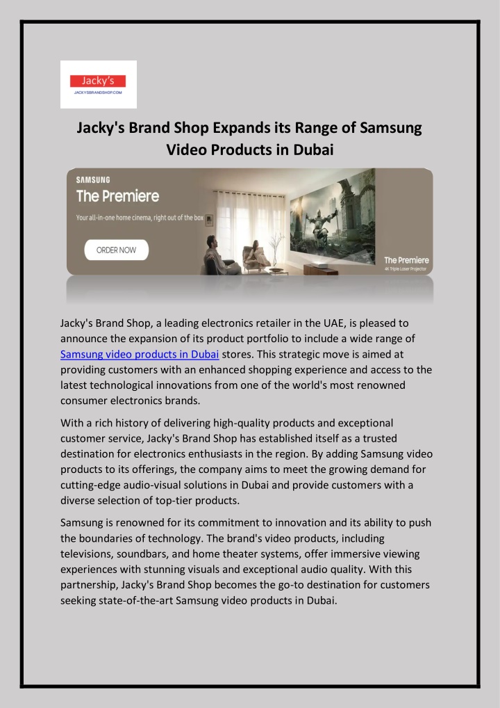 jacky s brand shop expands its range of samsung