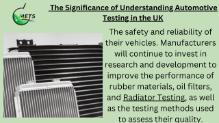 The Significance of Understanding Automotive Testing in the UK