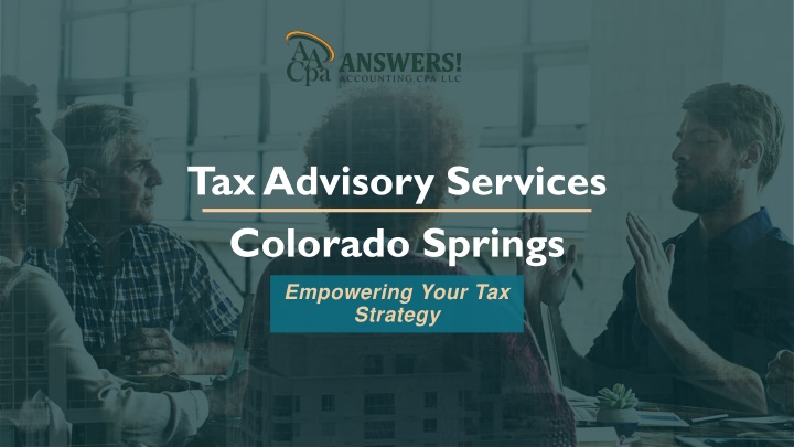 tax advisory services colorado springs