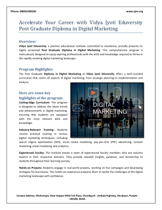 Diploma In Digital Marketing Colleges