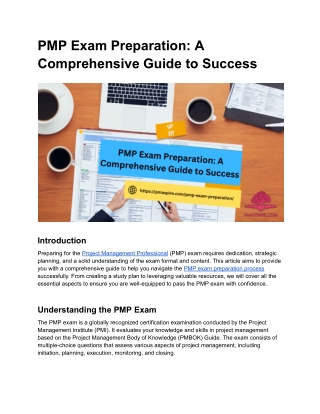 PMP Exam Preparation_ A Comprehensive Guide to Success