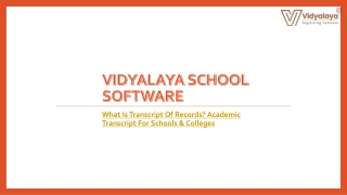 vidyalaya school software