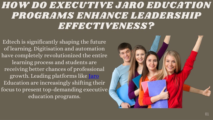 how do executive jaro education programs enhance