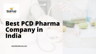 Best PCD Pharma Company in India | Starvid Healthcare