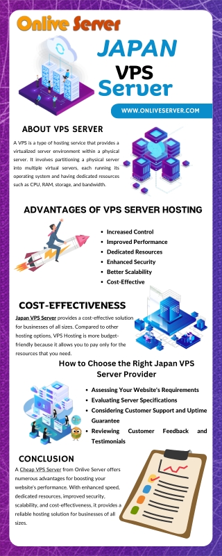 Onlive Server offers Japan VPS Server - A Great Way to Start a New Website