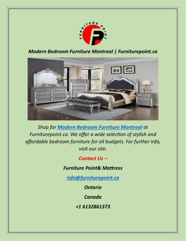 modern bedroom furniture montreal furniturepoint