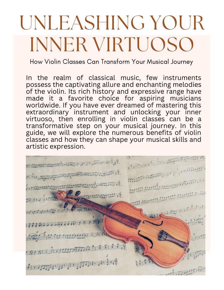 unleashing your inner virtuoso