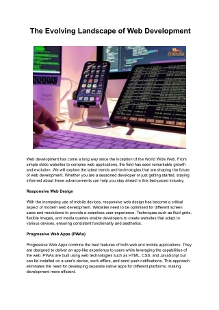 _The Evolving Landscape of Web Development