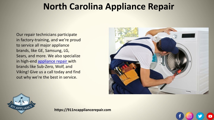 north carolina appliance repair