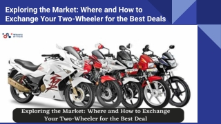 exploring the market where and how to exchange