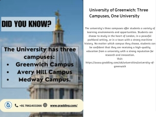 The University of Greenwich is a public university located in London and Kent, United Kingdom.