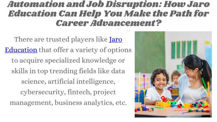 automation and job disruption how jaro education