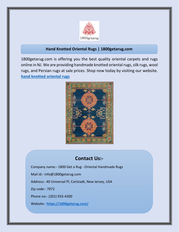 hand knotted oriental rugs 1800getarug com
