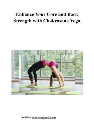 enhance your core and back strength with