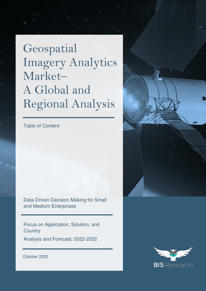 geospatial imagery analytics market a global