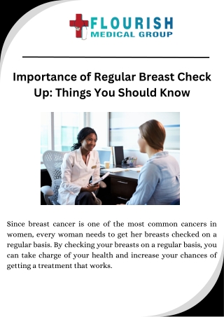 Importance of Regular Breast Check Up: Things You Should Know