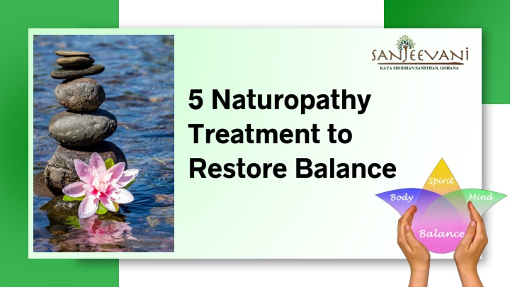 5 naturopathy treatment to restore balance