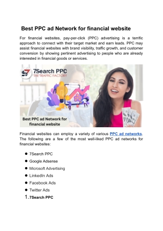 best ppc ad network for financial website
