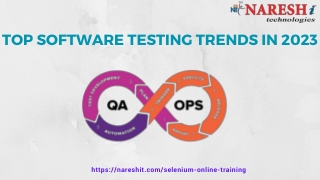 Software Testing Trends 2023 - Naresh IT