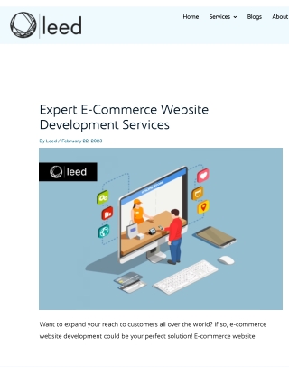 Expert E-commerce Website Development Services - leed