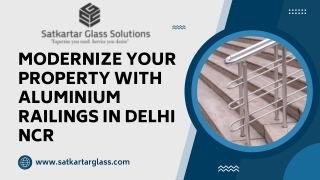 modernize your property with aluminium railings