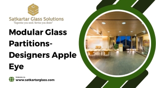 modular glass partitions designers apple eye