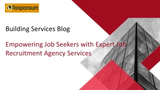 Empowering Job Seekers with Expert Job Recruitment Agency Services